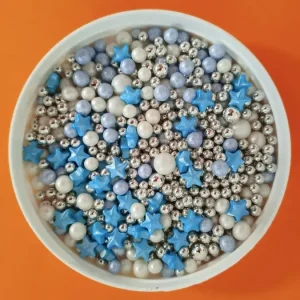 Plavi mix ( perle i zvezdice )