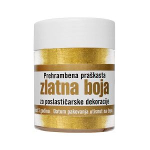 Zlatna sedef boja u prahu