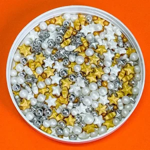 Zlatni  mix (perle i zvezdice)